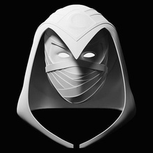 lune chevalier masque capuche spector soutenir budwin merveille casque croisé cosplay loisir diy 3d print model - Mito3D