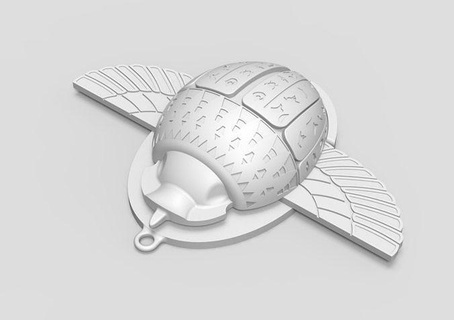 lune Chevalier scarabée ammit égyptien ancien merveille Jeux jouets 3d print model - Mito3D