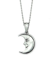 moon pendant gold jewelry printable platinum silver necklace charm white fashion sculpture pendants 3d print model - Mito3D