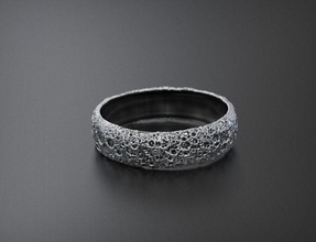 Luna squillare argento stampabile gioielleria oro scolpire zbrush spazio stella statua anelli 3d print model - Mito3D