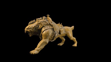 moorbounder dog animal creature graves dead rpg tabletop games toys board 3d print model - Mito3D