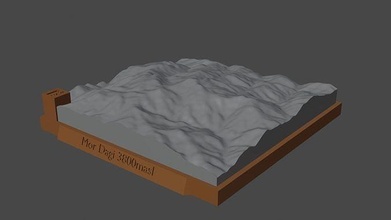 mor montaña paisaje volcán terreno ambiente naturaleza fotogrametría elevación dem Ciencias 3d print model - Mito3D