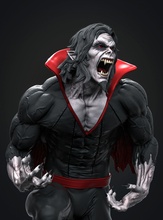 morbius statue toy marvel art spider print printing collectible 3d details character sculpture sculpt miniature vampire xmen avengers dracula toys games 3d print model - Mito3D