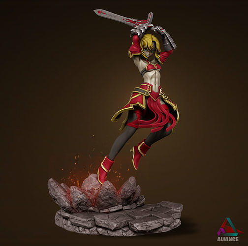 mordred destino apocrifi anime manga statua figura giocattolo giocattoli collezione oggetti magia spada 3dprint 3dprintable fategrandorder mille dollari ordine scultura arte sculture 3D print model - Mito3D