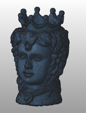 moro baş testa sanat heykel vücut heykeller 3d print model - Mito3D