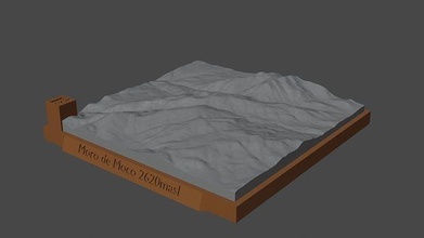 moro moco montagna paesaggio vulcano terreno ambiente natura fotogrammetria elevazione dem scienza 3d print model - Mito3D