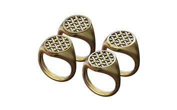 marokkanisch beldi Signet Ring Schmuck druckbar Ringe Siegelring Herrenring Femalering moucharabieh Gold Mode arabisch Sterling Luxus klassisch Muster 3d print model - Mito3D