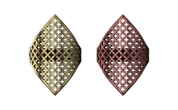 moroccan moucharabieh motif ring beldi printable gold rings jewellery jewelry ornament arabic fashion arabian sterling brilliant luxury classic traditional pattern islamic 3d print model - Mito3D