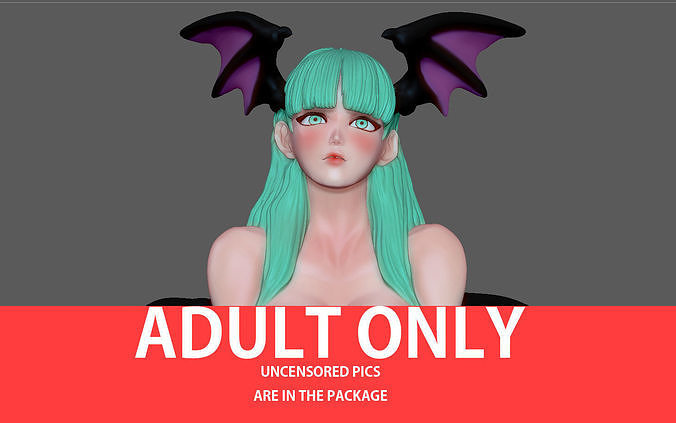 Morrigan ragazza capcom carattere anime 3d Stampa arte sculture 3D print model - Mito3D