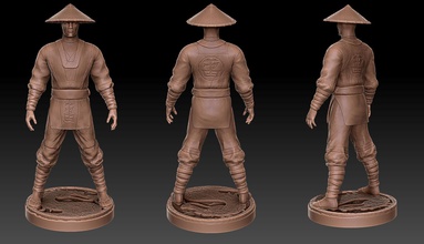 mortal kombat 2 raiden mk fight thunder god games toys character videogame miniatures figurines collection collectible model sculpture statue man 3d print model - Mito3D