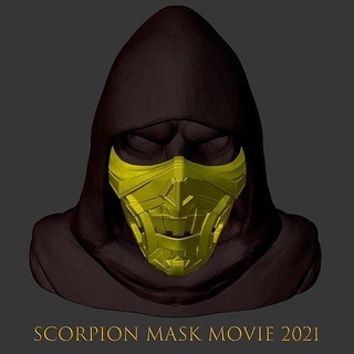 mortal kombat movie 2021 scorpion mask - stl file ninja mombat cosplay mk mk2021 sub zero subzero art scans replicas 3d print model - Mito3D