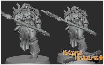 mortarion anime figurine wh warhammer wh40k space marine eldar tau necron death guard sob sister of battle games toys board 3d print model - Mito3D