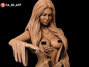 mortalità addams nsfw 3d stampa donna buio sexy halloween corpo arte spaventoso carattere moda collezione figurina 3dprint giocattolo figurine miniature 3dmodel sculture 3d print model - Mito3D