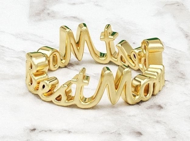 Mütter Ring Geschenk Mutter perfekt Beste Mama druckbar Schmuck Geburtstag Monogramm Mode Zubehör Text glücklich geben Weg Ringe 3D print model - Mito3D