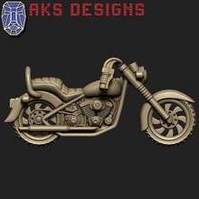 motor bisiklet v1 bas Rahatlama duvar dekorasyon Sanat mücevher bisikletçi punk takı iç şok etmek piston mekanik yedek donanım motosiklet açgözlü moped mobilet enduro Harley Davidson 3d print model - Mito3D