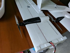 motor montieren skyhunter 1800 zwilling flugzeug hobby diy modell 3d print model - Mito3D