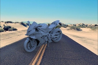 moto 1000 route courses modèle motard Jeux jouets 3d print model - Mito3D