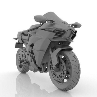 motocicleta kawasaki ninja h2 3d modelo Listo impresión moto yamaha Honda vida bicicleta motocross ktm motociclista motovida motos suzuki instamoto cc paseo BMW juegos juguetes 3d print model - Mito3D