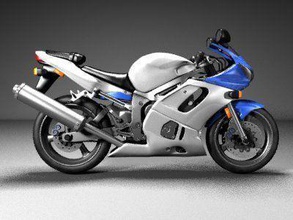 motocicleta prata jogos motor ciclo bicicleta moto brinquedos 3d print model - Mito3D