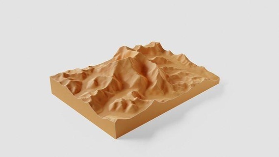 montieren Everest Landschaft Umgebung Berg Terrain Nepal China Höhe Boden Felsen Stein Natur Macher Drucken 3d drucken Schnee Kunst scannt Repliken 3d print model - Mito3D
