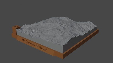 montar limon montaña paisaje volcán terreno ambiente naturaleza fotogrametría elevación dem Ciencias 3d print model - Mito3D