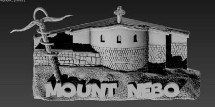 il monte nebo chiesa art architettura la giordania negozio di souvenir altri 3d print model - Mito3D