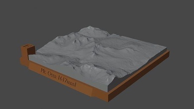 monte Ossa montanha panorama vulcão terreno Ambiente natureza fotogrametria elevação dem Ciência 3d print model - Mito3D