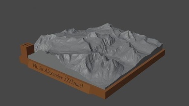 montare signore Alessandro montagna paesaggio vulcano terreno ambiente natura fotogrammetria elevazione dem scienza 3d print model - Mito3D