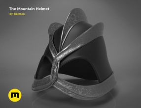 la montaña del casco de juego tronos juegos-juguetes protección el gregor clegane fuerza oscuro ornamento ponible película juegos los juguetes otros 3d print model - Mito3D
