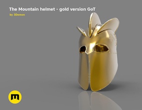 mountain helmet - game of thrones wearable hbo gregor clegane stark mask costume throne games toys accessories 3d print model - Mito3D