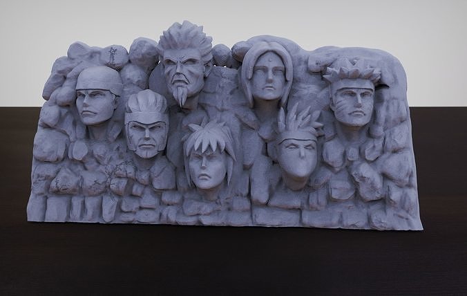 dağ hokages stl Yazdır hayran Sanat Naruto Kakashi heykeller 3D print model - Mito3D