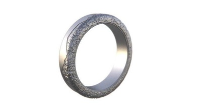 montaña Boda anillo oro imprimible joyería joya plata lujo libra esterlina hebilla navegación apilable vendimia Moda belleza vestir anillos 3d print model - Mito3D