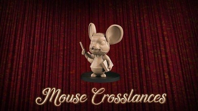 mouse crosslances player fantasy football toy game miniature 3d 3dsculpture gametoys miniatures bloodbowl gamers play games toys board 3d print model - Mito3D
