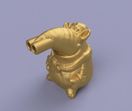 rato narguilé bocal boca raton adaptador cachimba passatempo faça shisha 3d print model - Mito3D