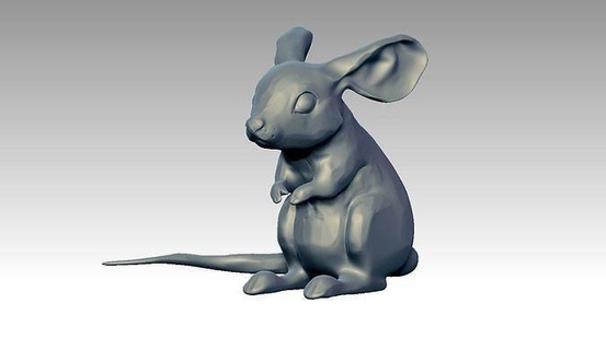 mouse sculpture 3d print model statue animal cartoon cute miniatures toy printer wild nature art decoration printable sculptures 3d print model - Mito3D