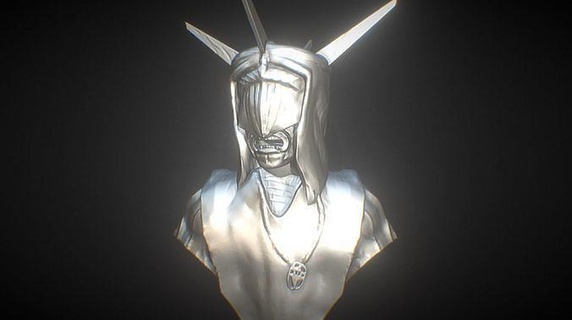 mouth sauron - 3d printable bust lotr lord rings dark resin amazon prime knight art sculptures 3d print model - Mito3D