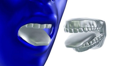 Mund Zahn Zunge stl Anatomie Schneidezahn Kiefer Dental kauen Turnhallen Emaille Zahnarzt Zahnärzte drucken druckbar Miniatur Skulptur cnc Zahnheilkunde Wissenschaft Biologie 3d print model - Mito3D