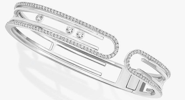 Bewegung 10th armreif Messika bangel bracalte Schmuck Diamant Armreif Armband Armbänder Frauen 3d print model - Mito3D