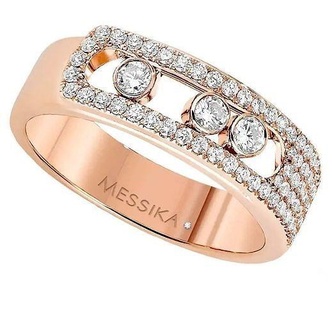 moverse noa pavimentar Messika 3 diamante anillo oro joyería joya anillos 3d print model - Mito3D