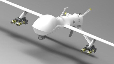 mq 1 prédateur uav avion drone air loisir DIY 3d print model - Mito3D