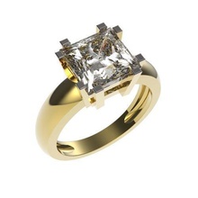 mr-21 jewelry stl printable ring gold silver diamonds woman girl rings 3d print model - Mito3D