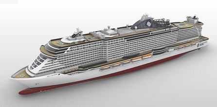 msc seaside cruise ship printable scale model boat watercraft costa sea hobby diy 3d print model - Mito3D