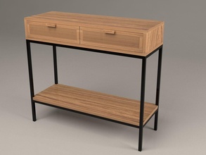 mueble ricevitore stuoia mobilia legna camera interni decorazione scrivania cassetto mensola casalinghi casa arredamento 3d print model - Mito3D