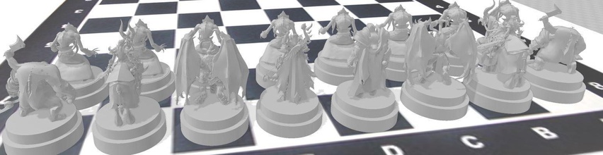 muertos vivientes ajedrez warcraft guau warcraftajedrez arthas juegos juguetes mundo 3d print model - Mito3D