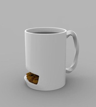 mug cookie slot house coffee twisted elegant cool 3dprint kitchen dining home printing 3d print model - Mito3D