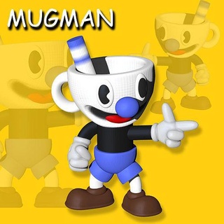 mugman mugman cuphead cup head toy art kid sculptures  3d print model - Mito3D