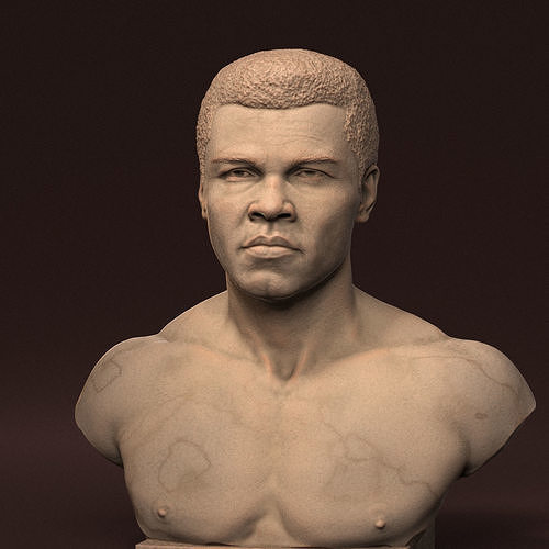 mahoma ali boxer tyson esculturas boxeo miguel mcgregor celebridad combatiente conor floyd joshua klitschko famoso campeón ufc mma deporte mayweather arte 3D print model - Mito3D