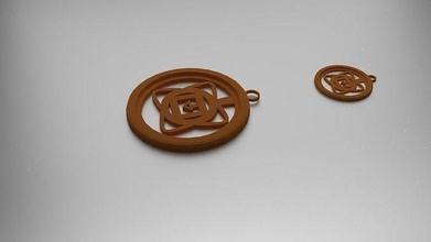muladhara root chakra pendant jewelry fashion asia pendants 3d print model - Mito3D