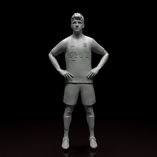 Muller Bayern München Fußball Spieler stl Datei bereit drucken Fußballer Tor cr7 Ergebnis Munchen Deutschland bundesliga Götterschuh Sieg Champion Champions League Skulptur CSI fi Spiel fifa Stürmer Kunst ps5 3D print model - Mito3D