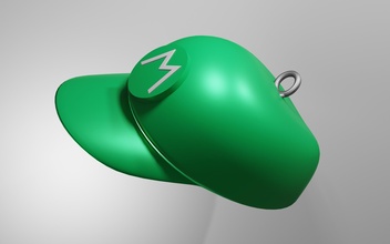multi colored mario sombrero llavero modelo diseño colores 3d realista brillante pequeña pasatiempo bricolaje diy 3d print model - Mito3D